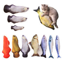 Load image into Gallery viewer, Plush Catnip Fish Toy for Cat